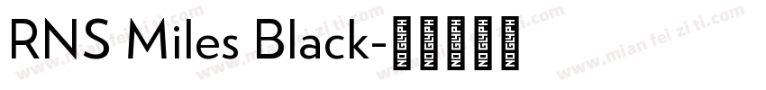 RNS Miles Black字体转换